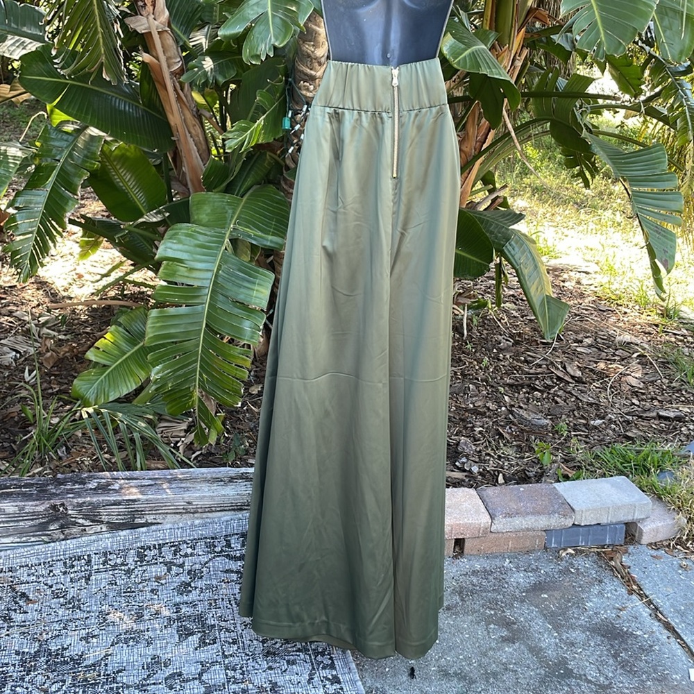 FTF Lab wide leg satin Palazzo pants - Picture 6 of 11